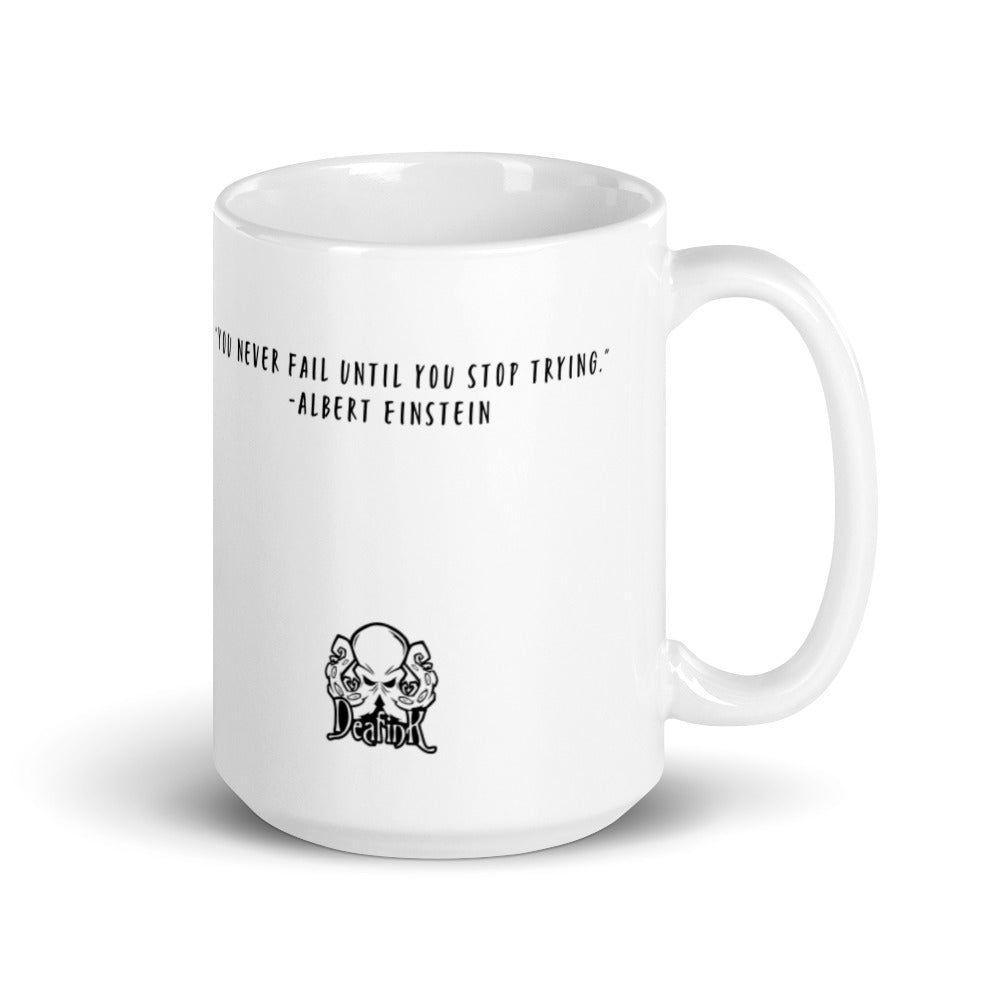 Einstein White glossy mug